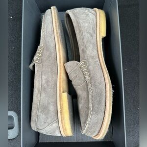 Allen Edmonds Taupe Suede Loafers